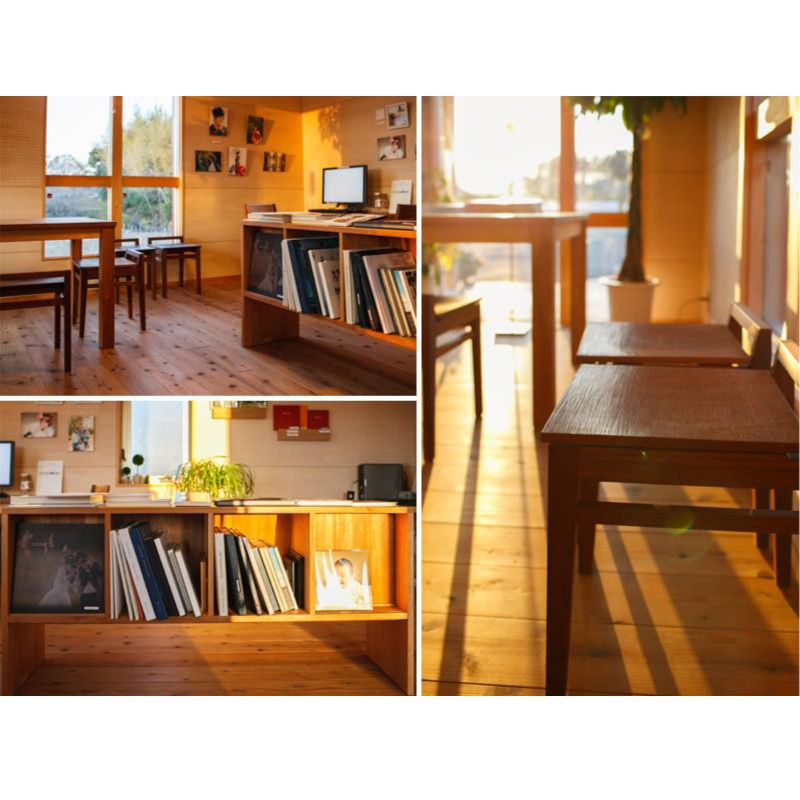 DAIOKU写真スタジオ店内　家具職人の作成の家具