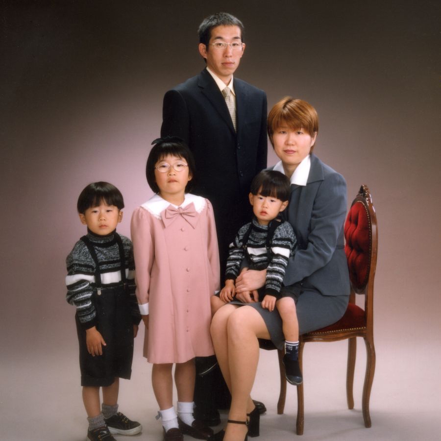 2000年家族5人写しお姉ちゃん小学校入学記念