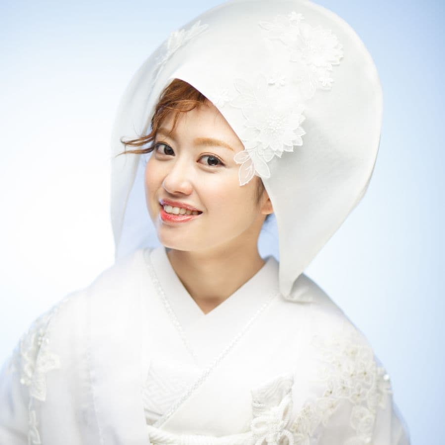 新婦和装綿帽子一人写し