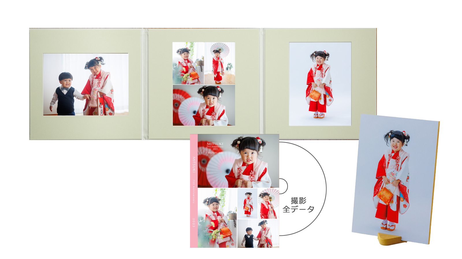 3面5コマ台紙＋撮影全データ+いろは