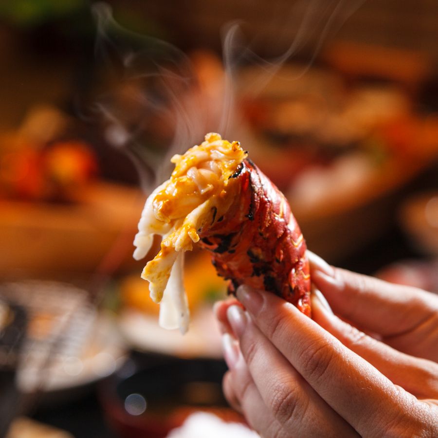 伊勢エビ 焼きたて