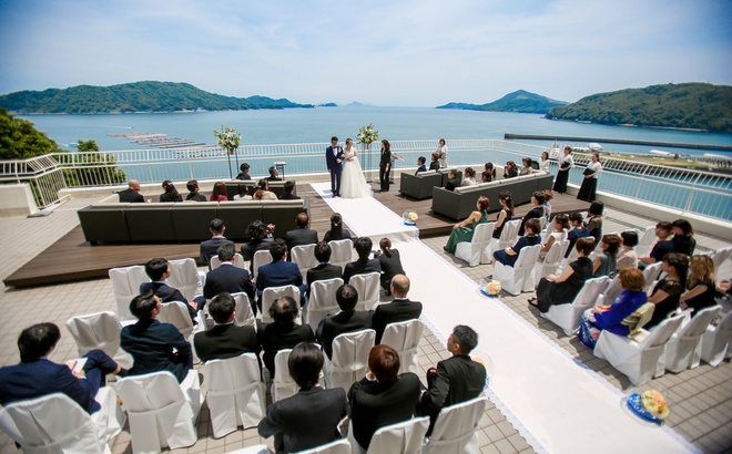 鳥羽国際ホテル テラス人前式 全景