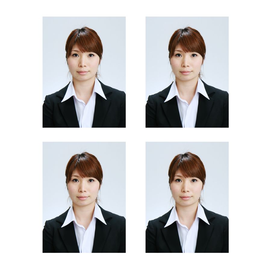 証明写真4コマ