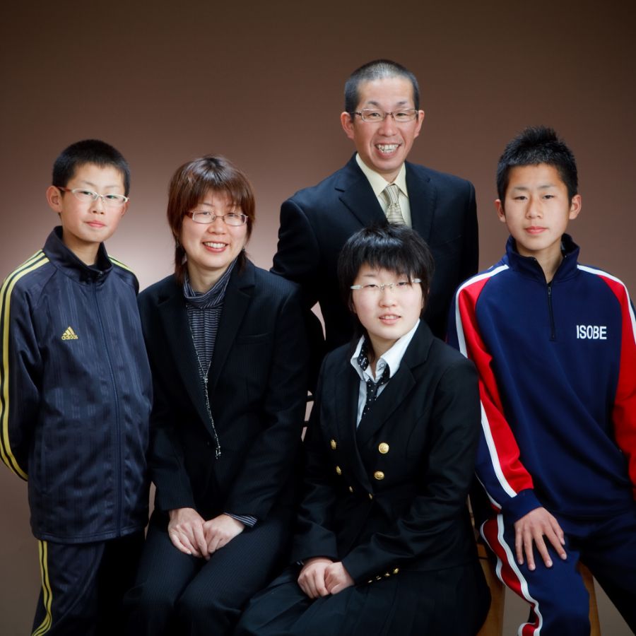 5人家族 お兄ちゃん中学入学記念