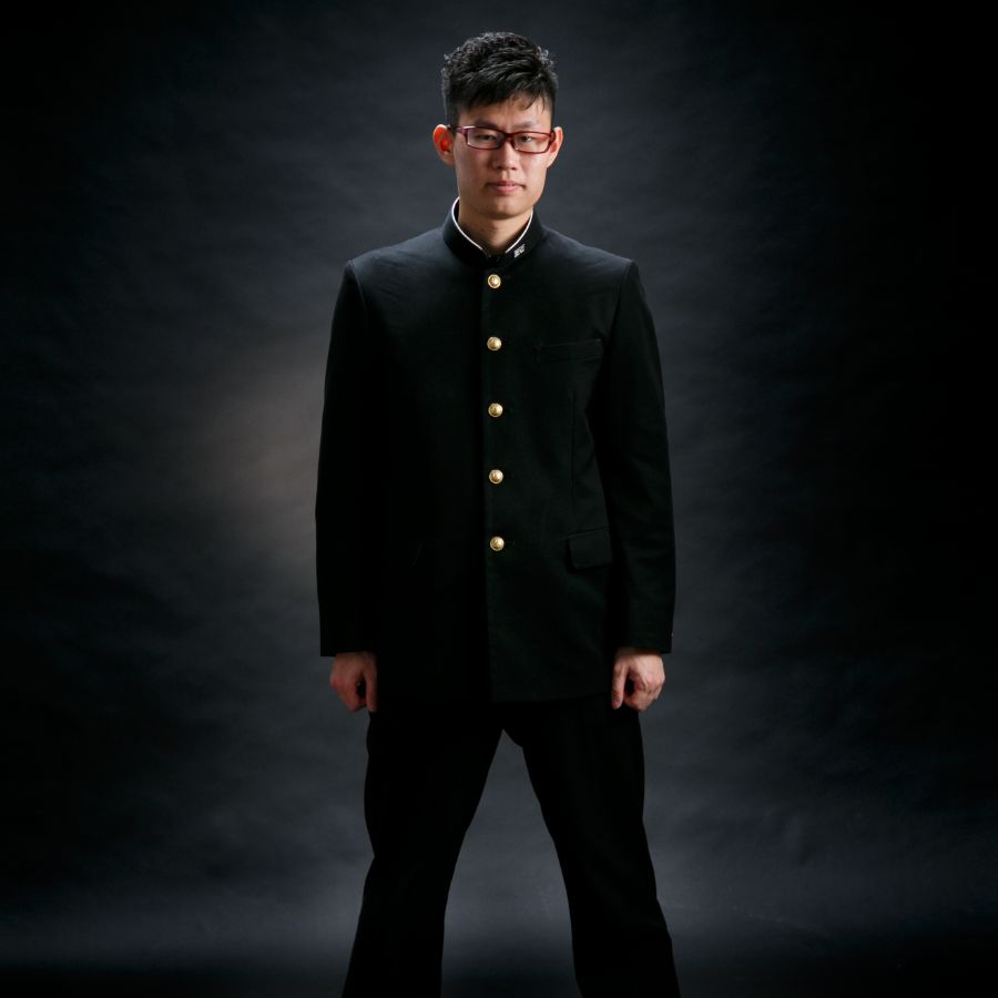 弟 高校卒業記念 黒バック