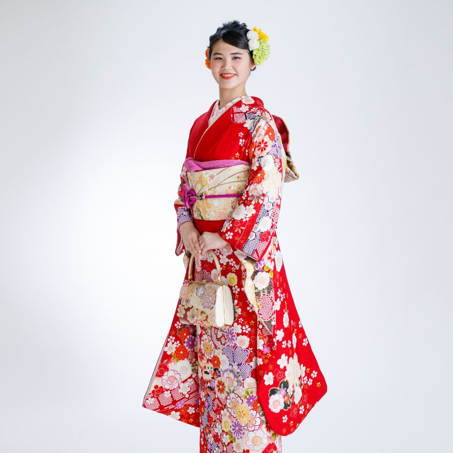 成人式 振袖 立ちポーズ